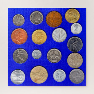 lotsa foreign coins jigsaw puzzle