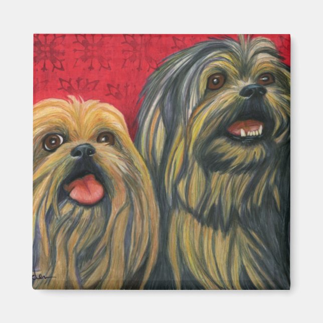 Lotsa Lhasa Love Magnet (Front)