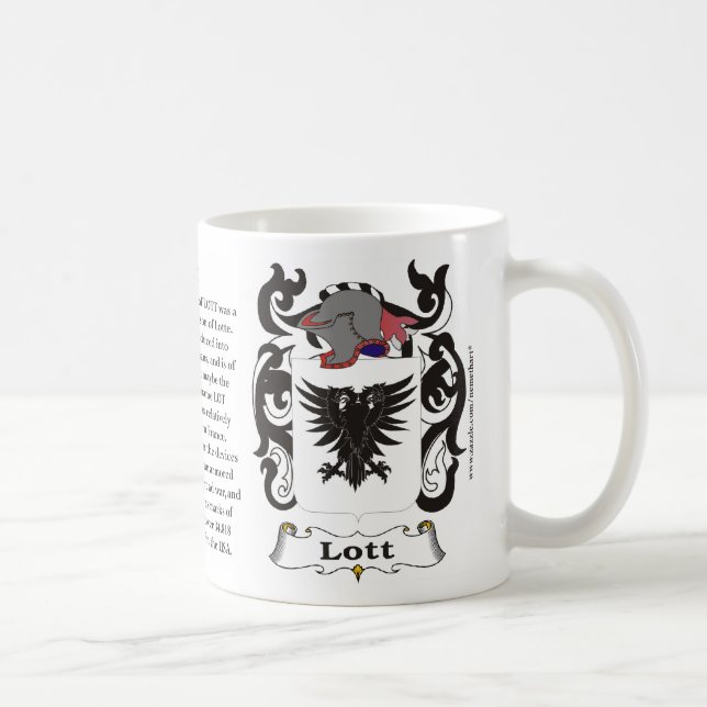 Lott, the History, the Meaning and the Crest on a Coffee Mug (Right)