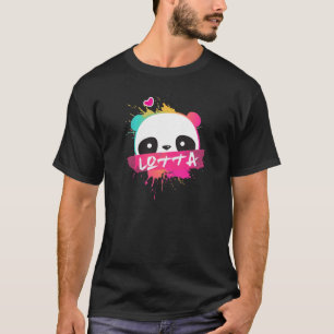LOTTA - Beautiful Girl Name With Adorable Panda T-Shirt