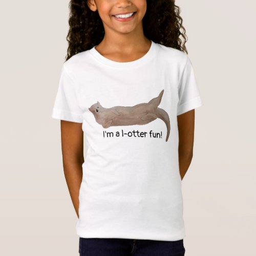 Lotta Fun Cute Pun Otter T_Shirt