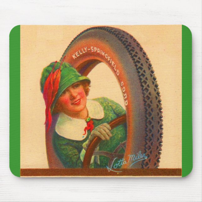 Lotta Miles Kelly-Springfields tire mascot Mouse Pad (Front)