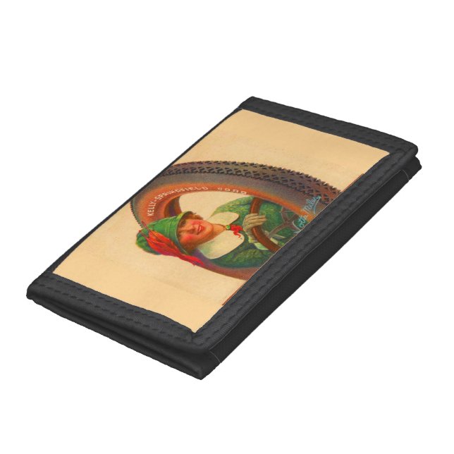 Lotta Miles no. 1- 1920s Kelly-Springfields tire m Tri-fold Wallet (Bottom)