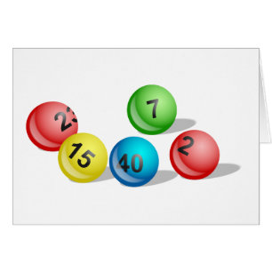 Lottery Balls Cards