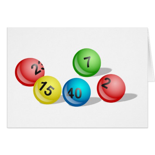 Lottery Balls Cards (Front Horizontal)