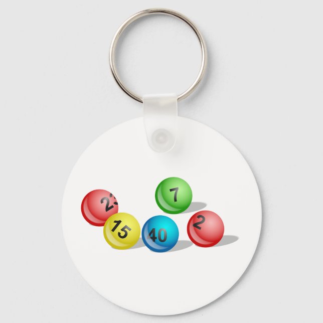 Lottery Balls Keychain (Front)