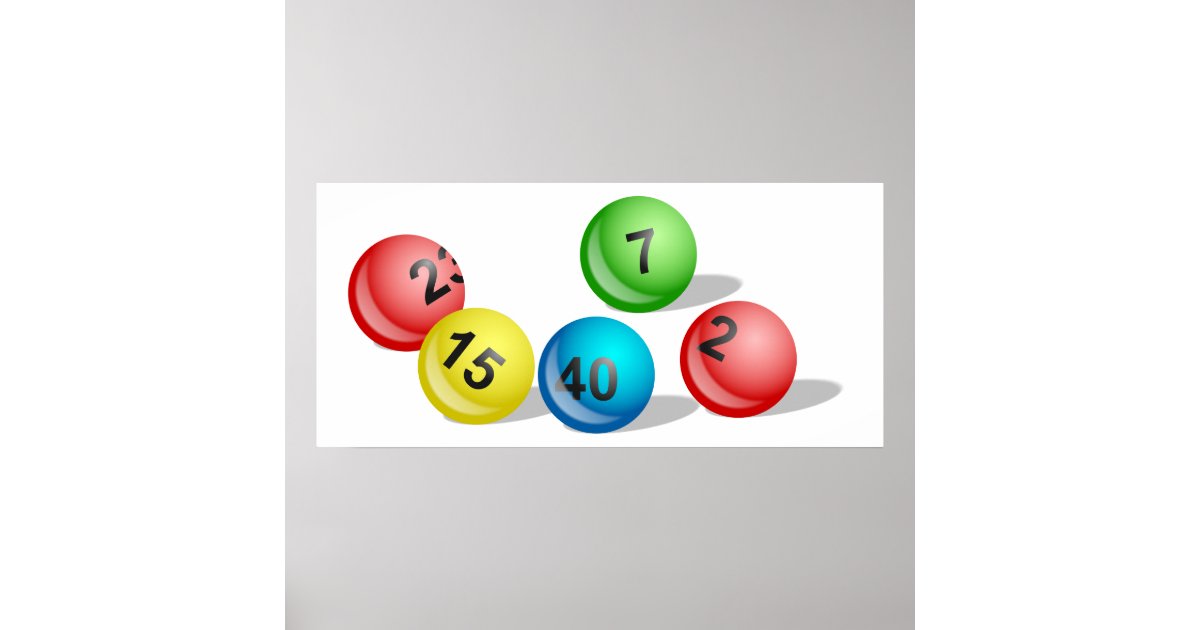 Lottery Balls Poster | Zazzle