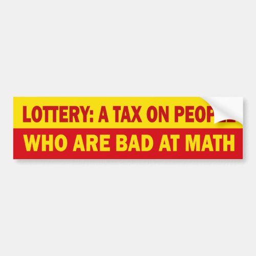 Lottery Bumper Sticker