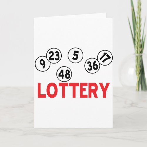lottery designs card