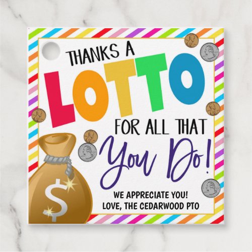 Lottery Gift Tag
