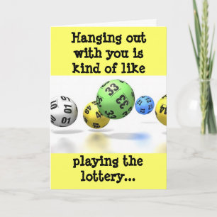 Lottery Greeting Card