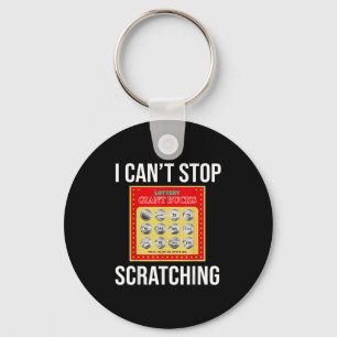 Lottery I Can't Stop Scratching - Scratch Ticket Keychain