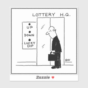 Lottery or Lotto Headquarters Lift or Elevator Sticker