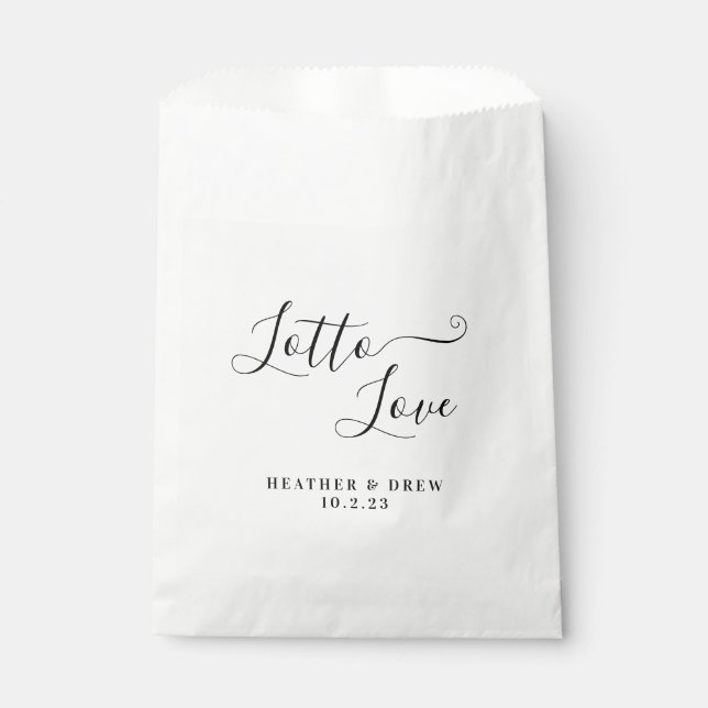 Lotto Love Lottery Scratcher Wedding Favor Classic Bag (Front)
