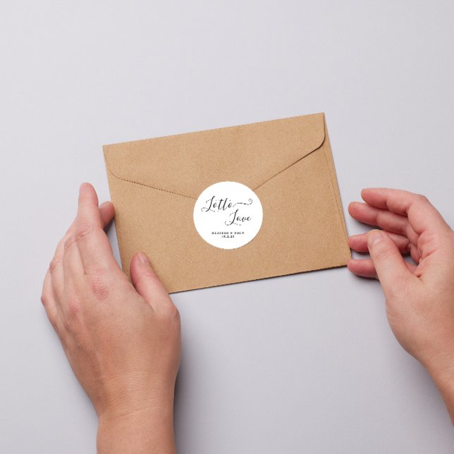 Lotto Love Lottery Scratcher Wedding Favor Classic Round Sticker (Creator Uploaded)