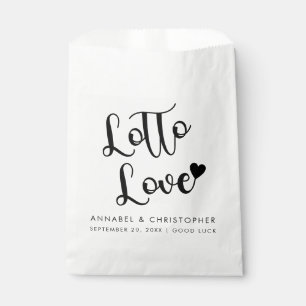Lotto Love Lottery Ticket casino chip favor Bag