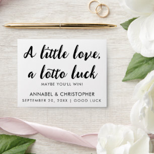 Lotto Wedding Envelope   A Little Love, A Lotto