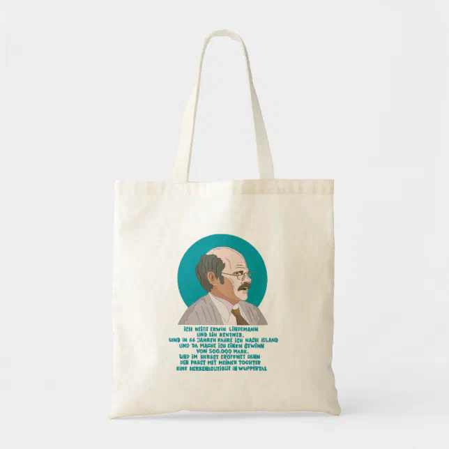 Lottogewinner Erwin Lindemann Loriot Funny Tote Bag Zazzle