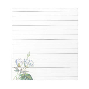 Lotus and dragonfly notepad