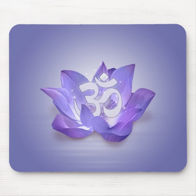 Lotus and OM symbol Mouse Pad (Front)