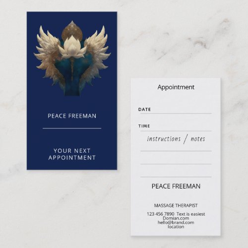 LOTUS ASCENDANT l WINGED LOTUS Business Card