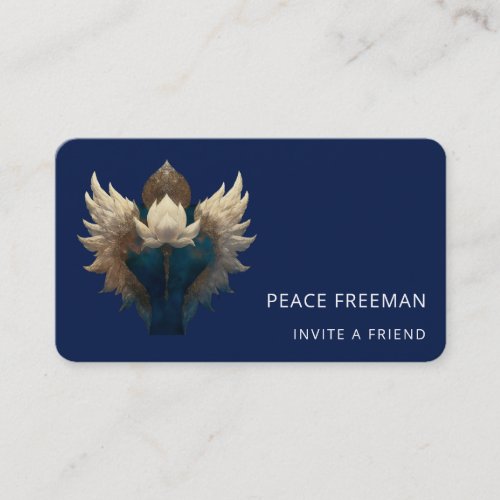 LOTUS ASCENDANT l WINGED LOTUS Business Card