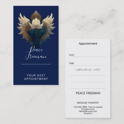 LOTUS ASCENDANT l WINGED LOTUS Business Card