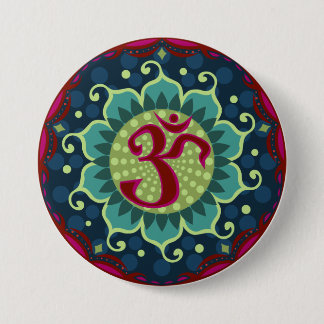 Lotus Aum - OM Pinback Button
