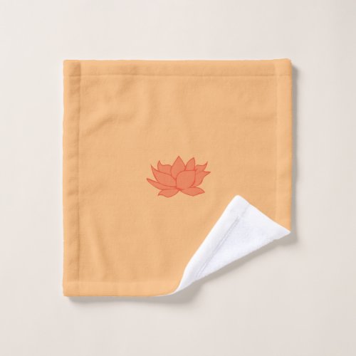 Lotus Bath Towel Set_ Orange