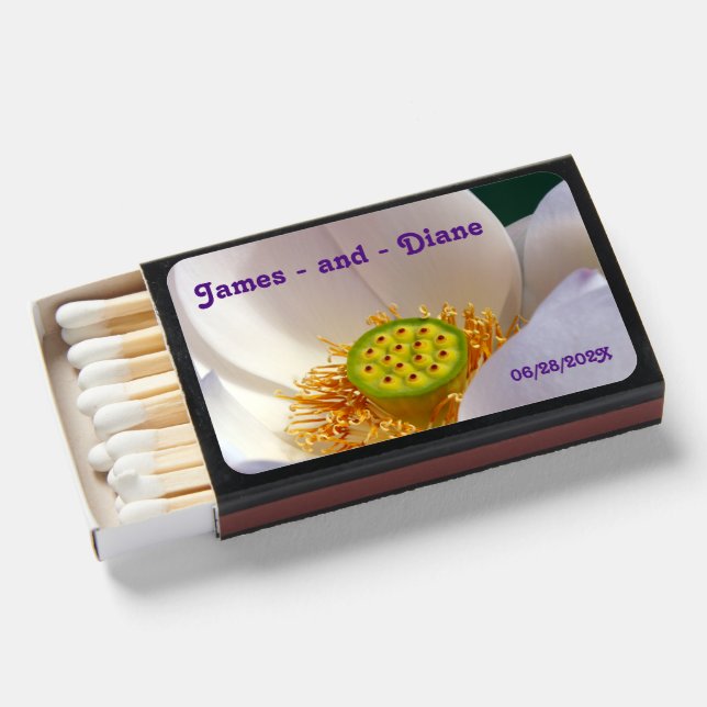 Lotus bathed in sunrise light matchboxes (Front Open)