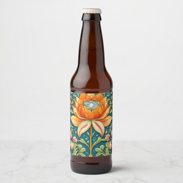 lotus beer bottle label (Front)