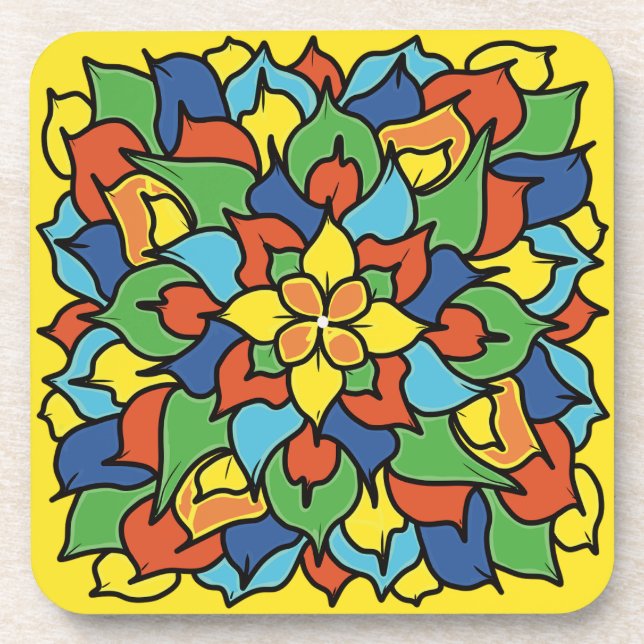 Lotus Beverage Coaster (Front)