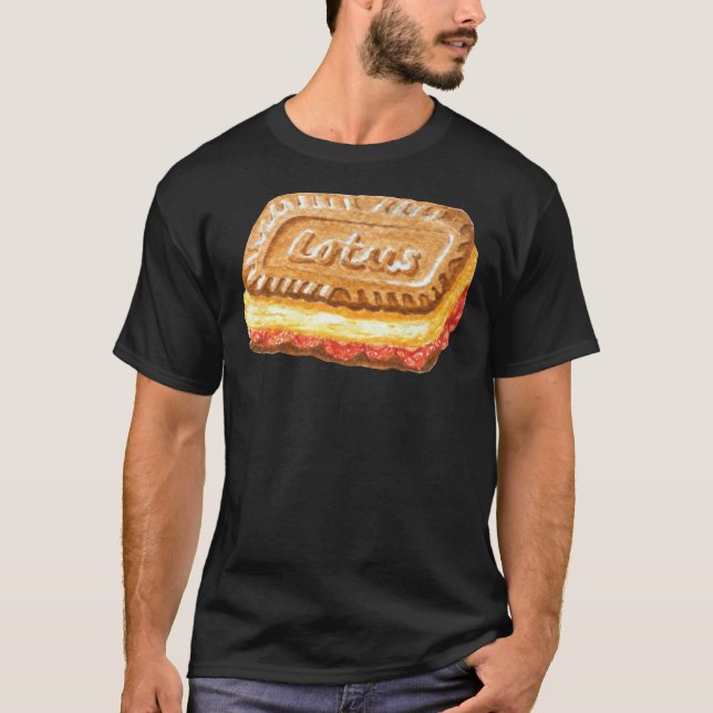 Lotus Biscoff Cookie Ice Cream Sandwich Watercolou T-Shirt (Front)