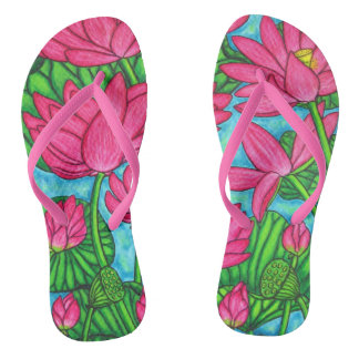 Lotus Bliss Flip Flops