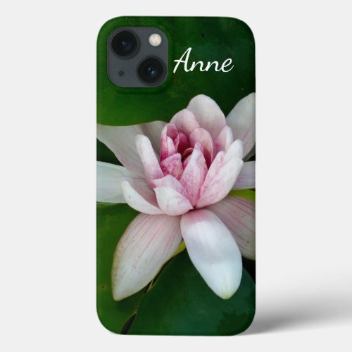 Lotus Blossom Custom Name iPhone 13 Case