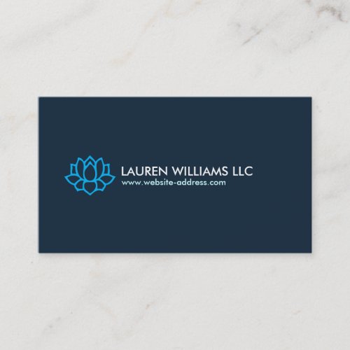 LOTUS BLOSSOM in BLUE Business Card