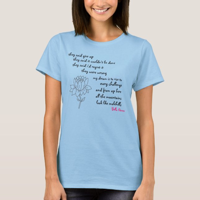 Lotus Blossom Inspiration T-Shirt (Front)