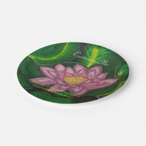 Lotus Blossom Lily Pad Paper Plates