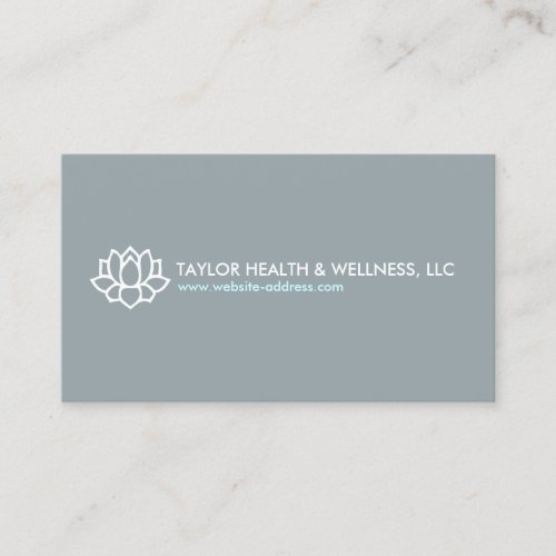 LOTUS BLOSSOM LOGO FOR HEALTH &amp; WELLNESS BUSINESS CARD TEMPLATES