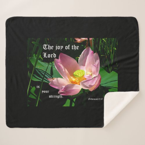 Lotus Blossom Nehemiah 810 Sherpa Blanket