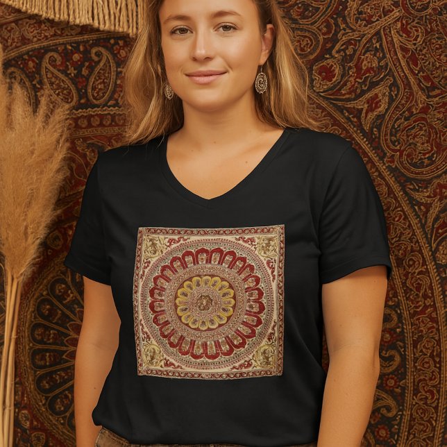 Lotus Blossom Petal from Ancient India Boho T-Shirt (Creator Uploaded)