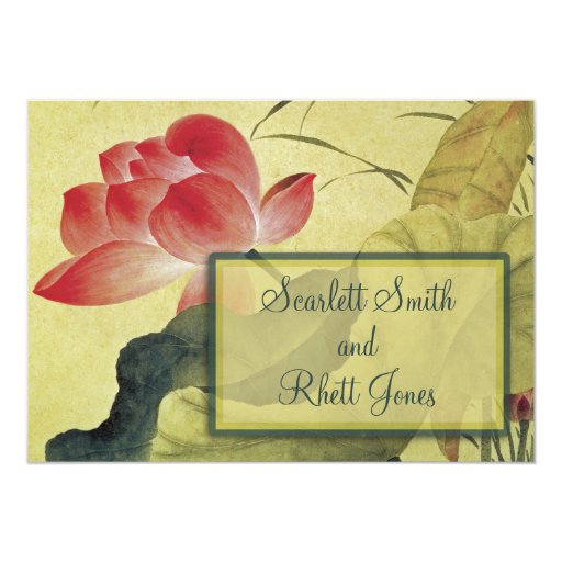 Lotus Wedding Invitations 4