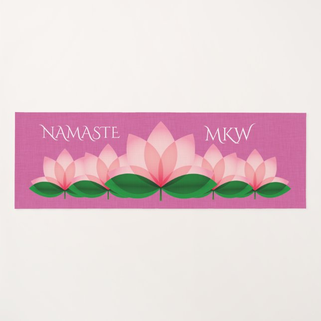 Lotus Blossom Yoga Mat (Front (Horizontal))