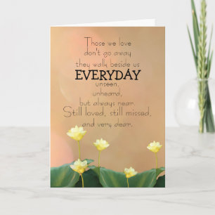 Lotus Blossoms Purity Rebirth Sympathy Card