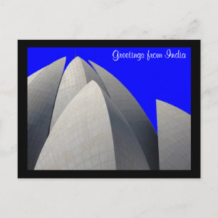 lotus blue postcard