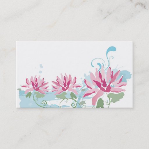 Customizable Lotus Business Card