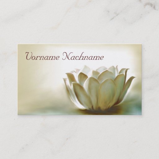 Customizable Lotus Business Card Templates