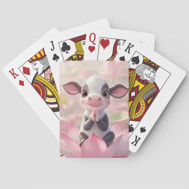 Lotus Calf: Innocence in Bloom Poker Cards (Back)