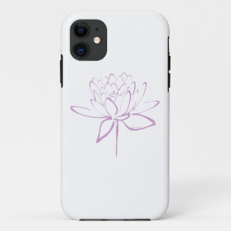 Lotus Calligraphy (Lavender) iPhone 11 Case