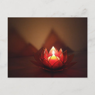 Lotus Candle Holder Postcard
